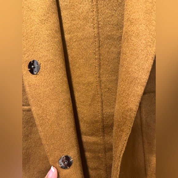 Walk This Way Wool Blend Oversized Coat - dark camel size S NWT Belle & Bloom - Picture 8 of 13